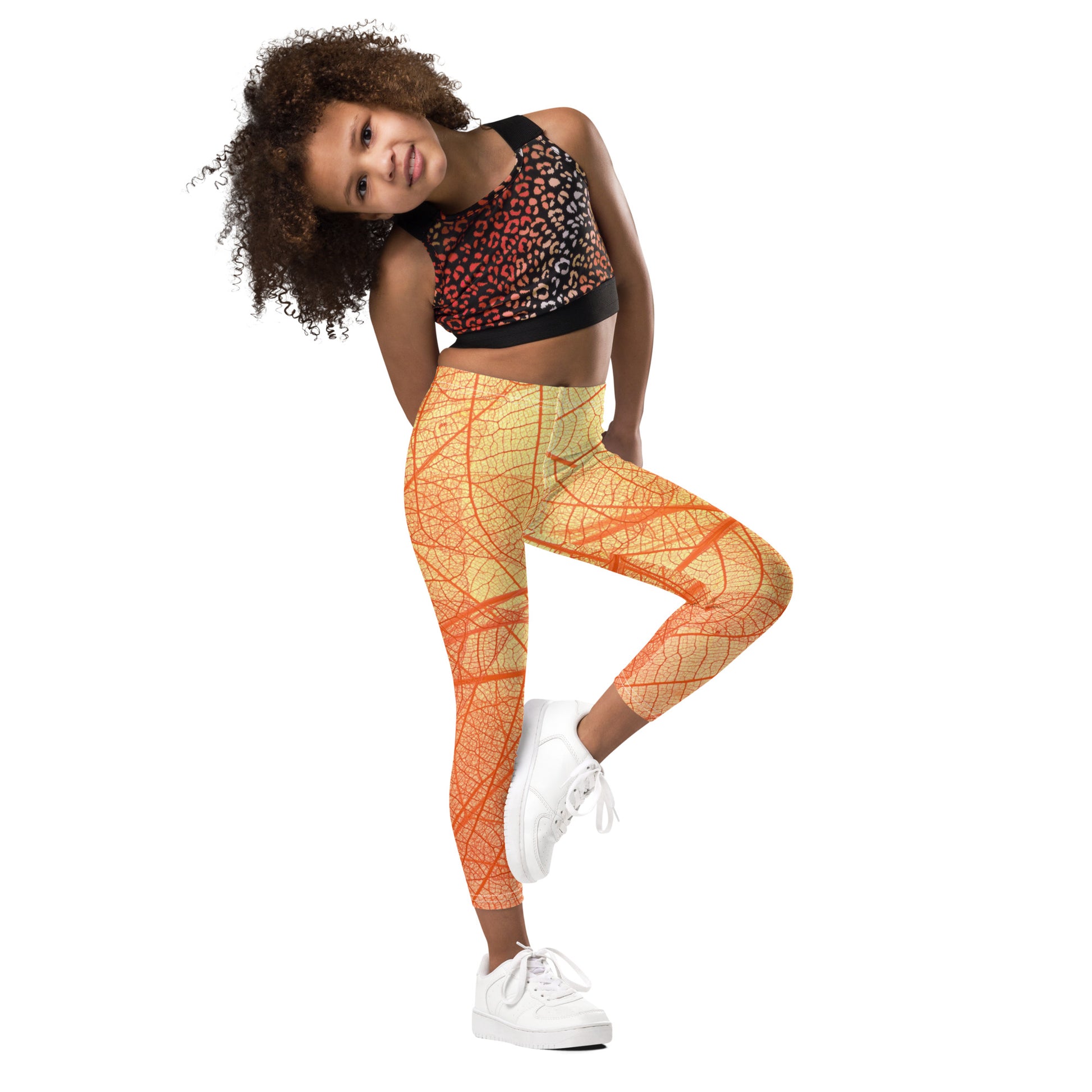 Vermilion Wisps Girl's Leggings - FLAKOUT