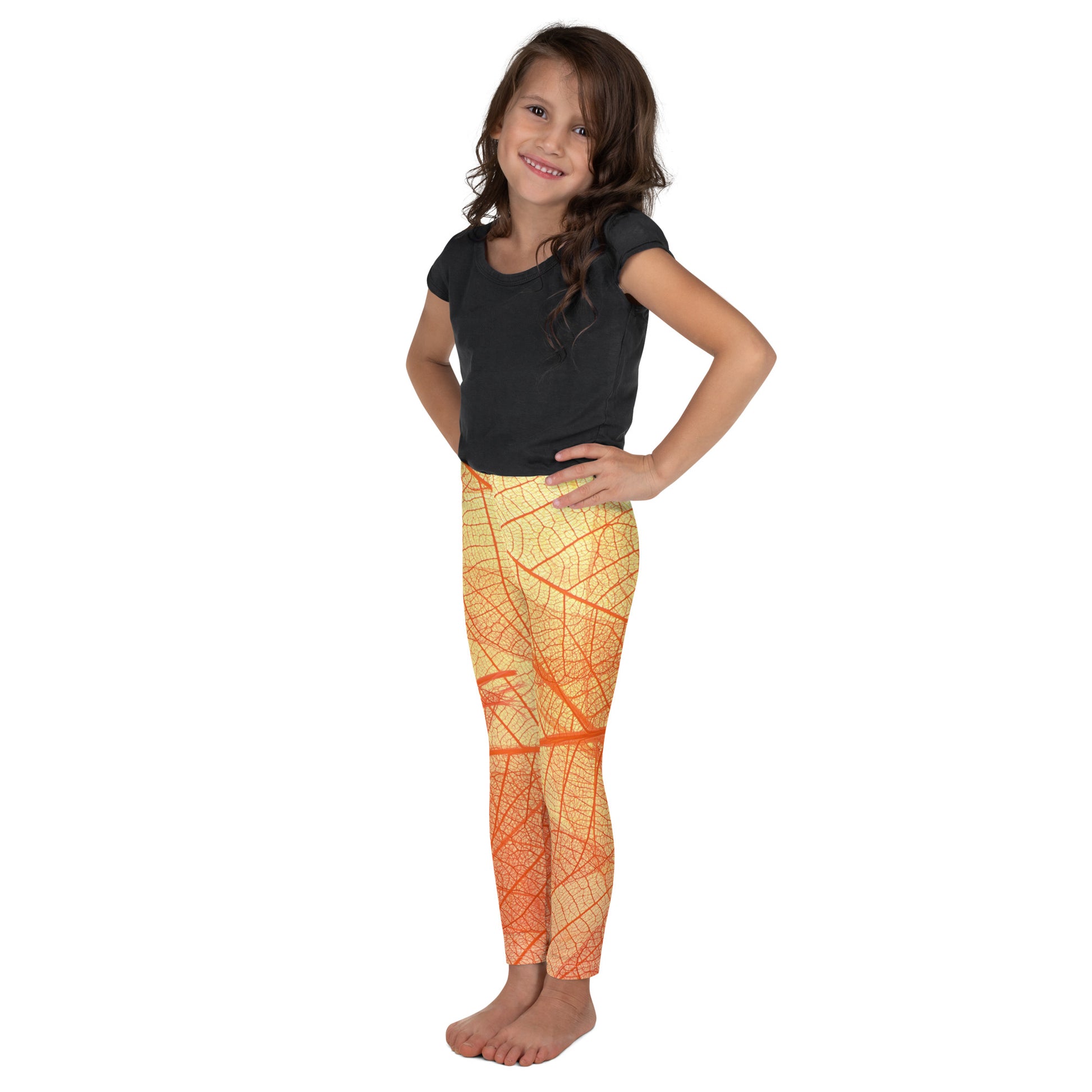 Vermilion Wisps Girl's Leggings - FLAKOUT