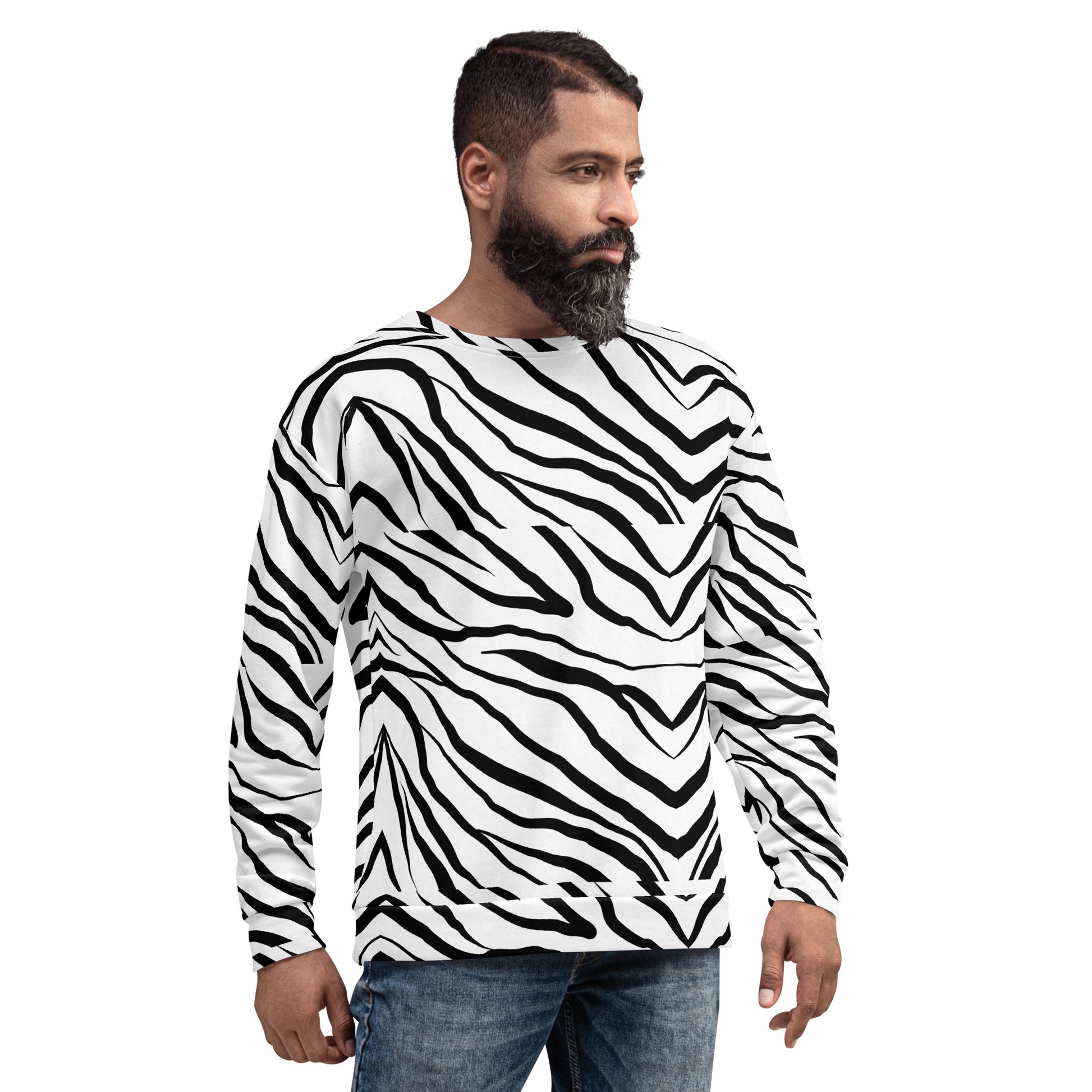 Striped Zebra Vibrance Sweatshirt - FLAKOUT