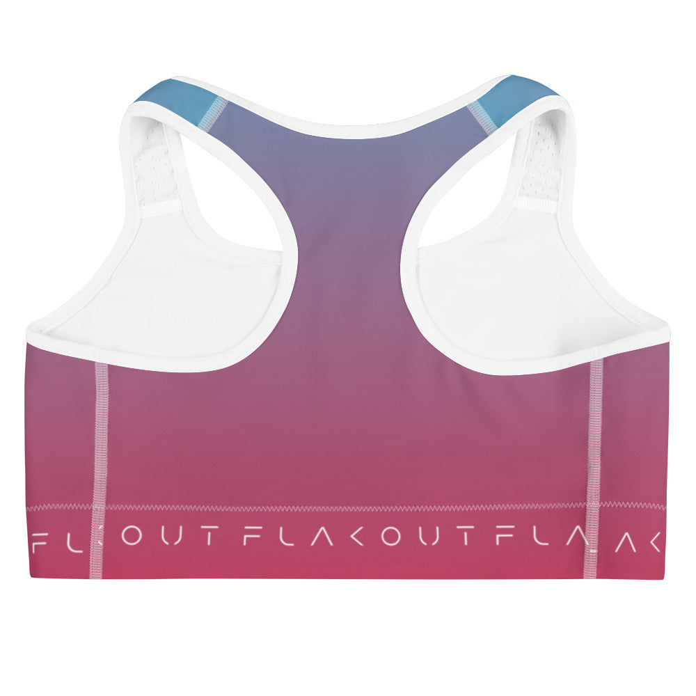 Cherry Sky Women's Sports Performance Bra - FLAKOUT