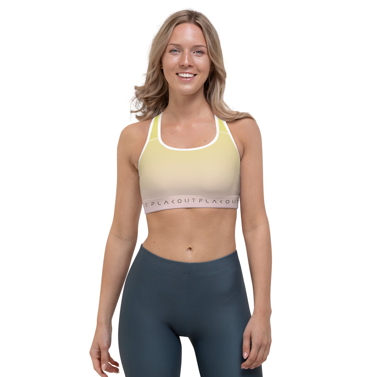 Lemonade Bliss Women's Sports Performance Bra - FLAKOUT