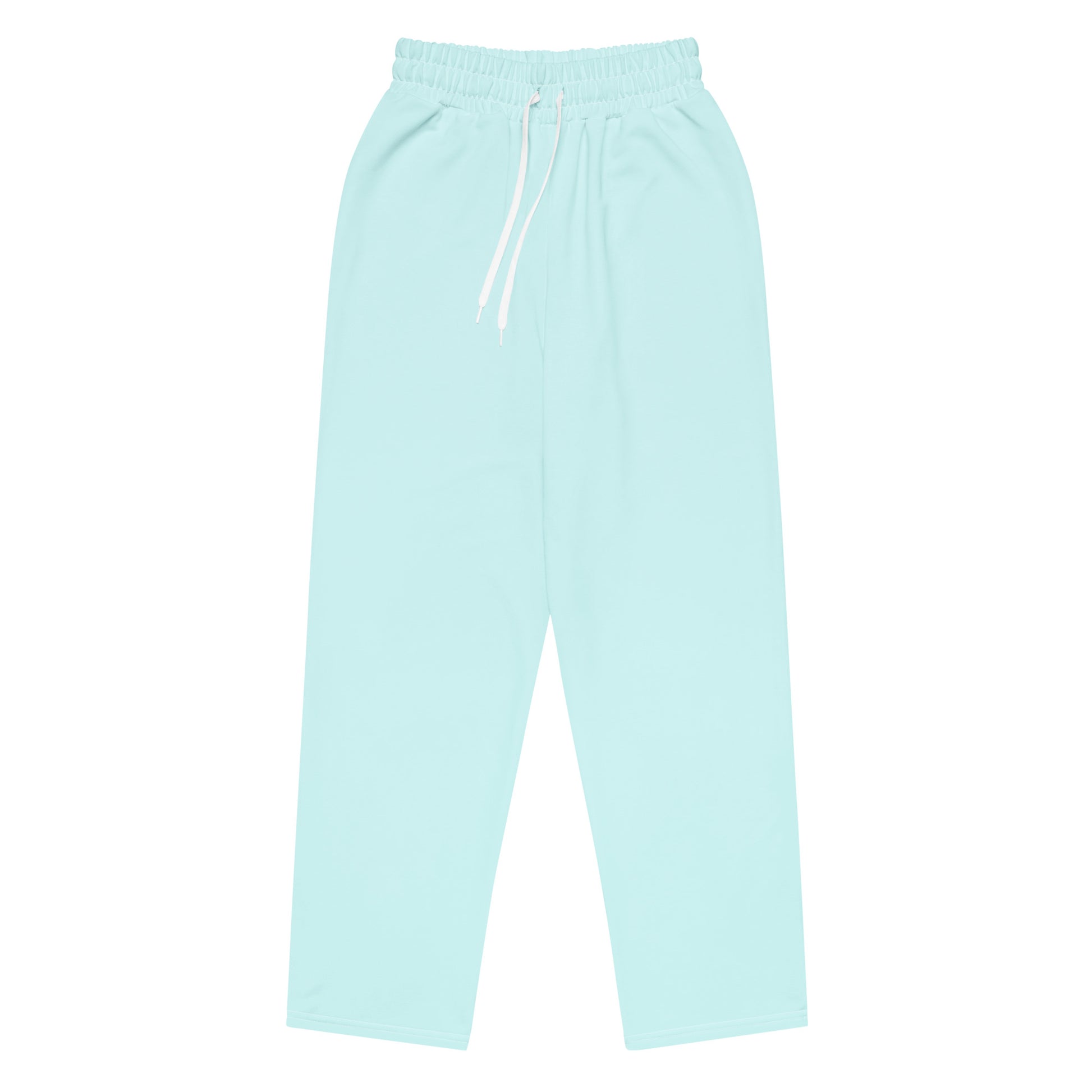 Unisex Wide-leg Recycled Joggers - Light Blue - FLAKOUT