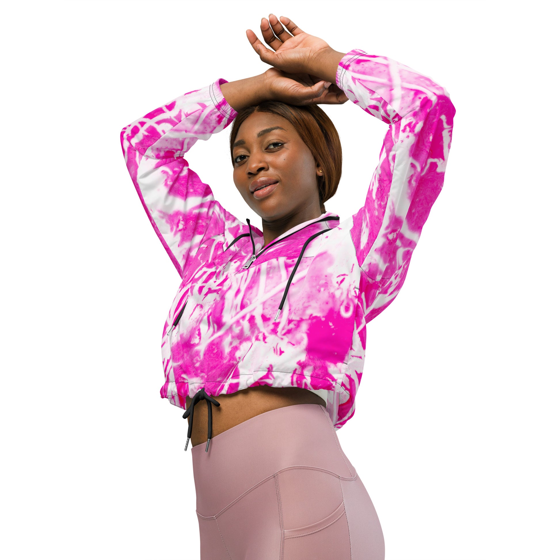 Velvet Aura Women’s Cropped Windbreaker - FLAKOUT