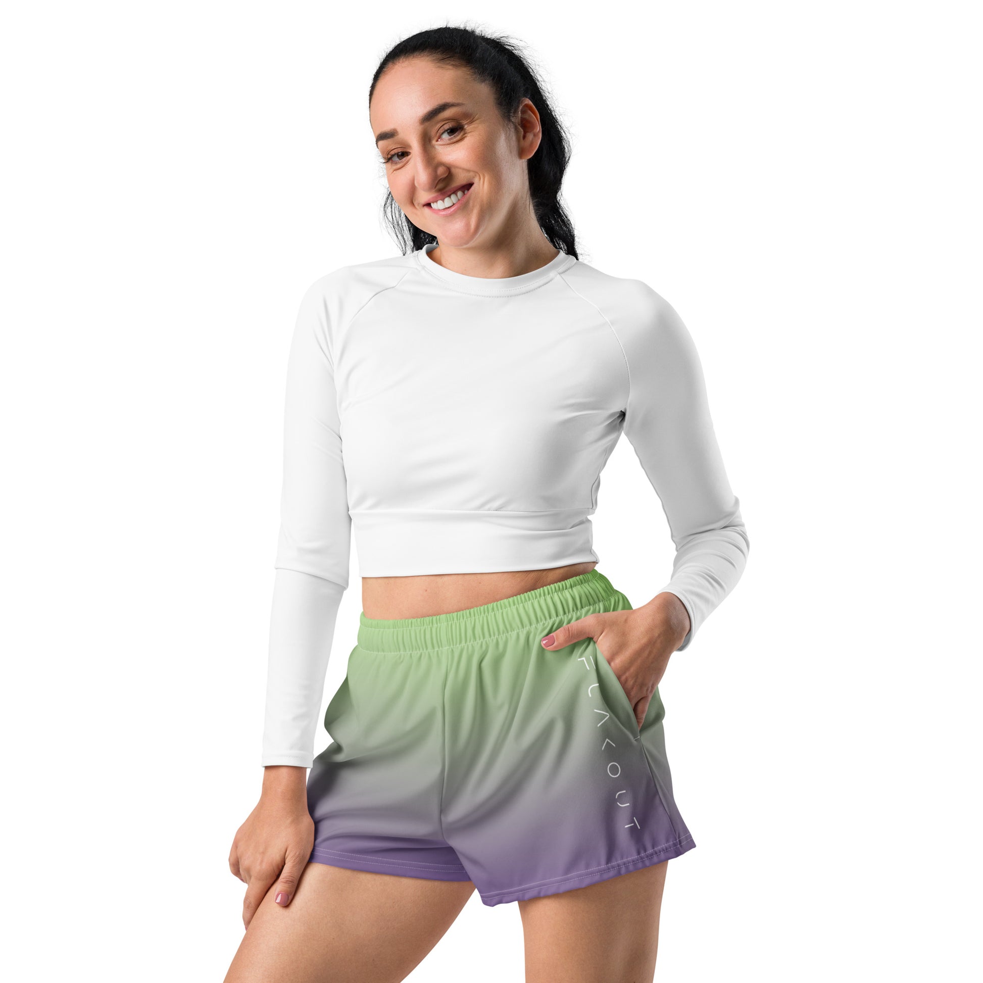 Violet Haze Women’s Recycled Shorts - FLAKOUT