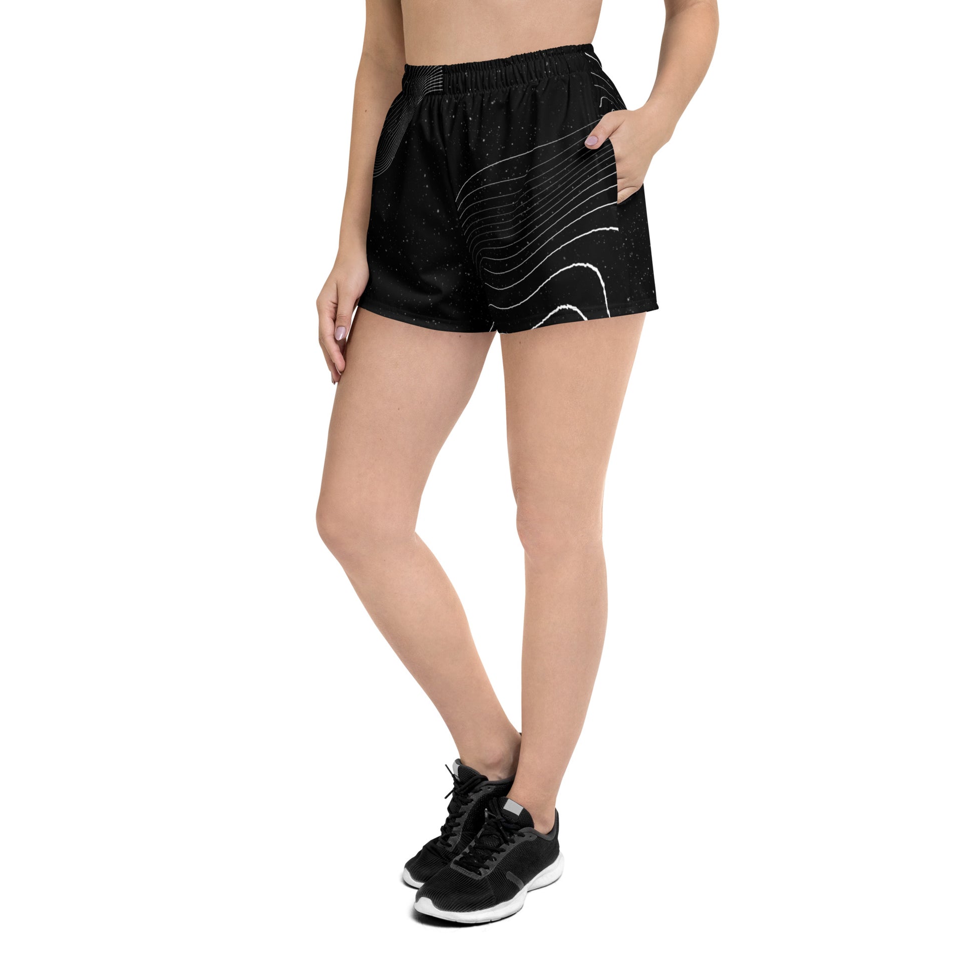 Noir Stripes Athletic Shorts - FLAKOUT