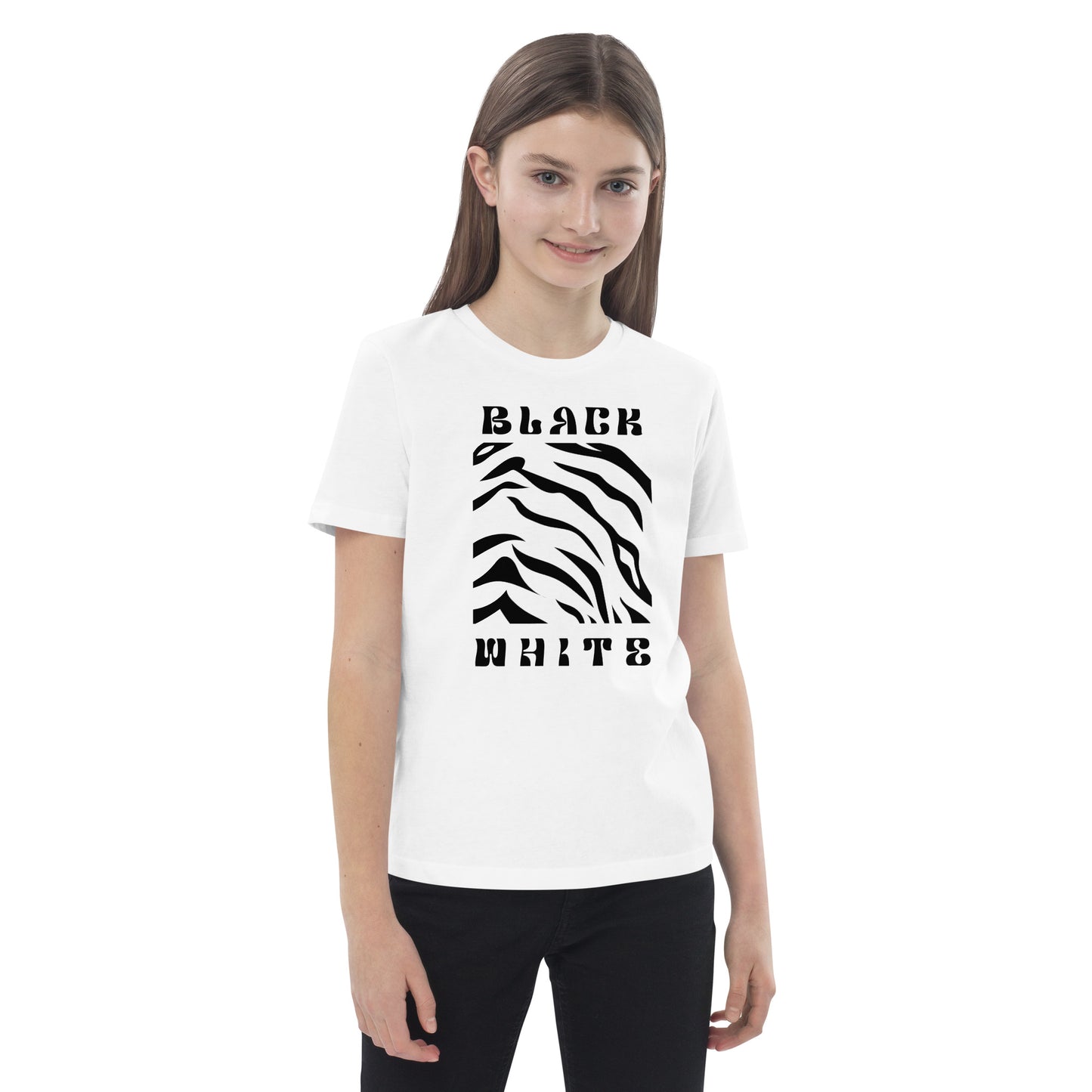 Opulent Onyx Tiger Kid's T-shirt - FLAKOUT