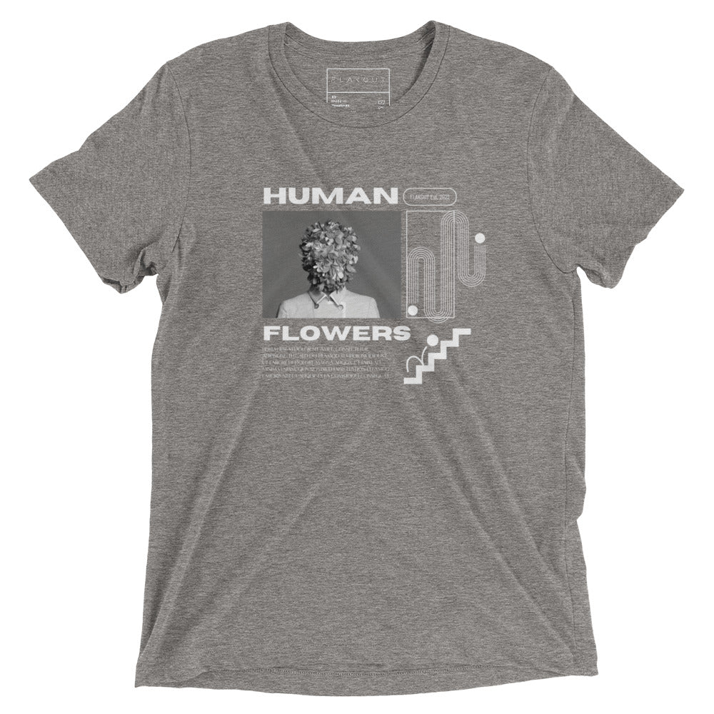 Human Flowers Floral Blooming T-shirt - FLAKOUT