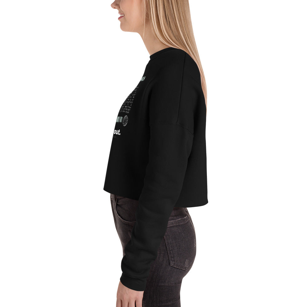 Fly High Voyager Women's Crop Sweatshirt - Black - FLAKOUT