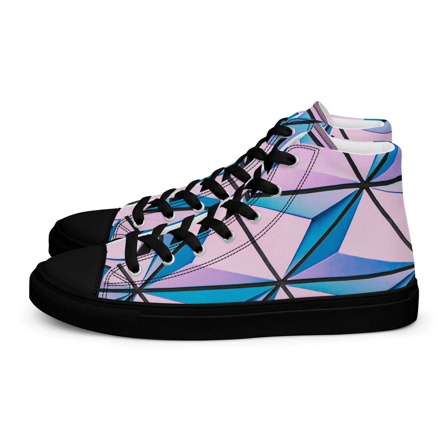 Lineage Of Angles Women's High Top Canvas Shoes - FLAKOUT