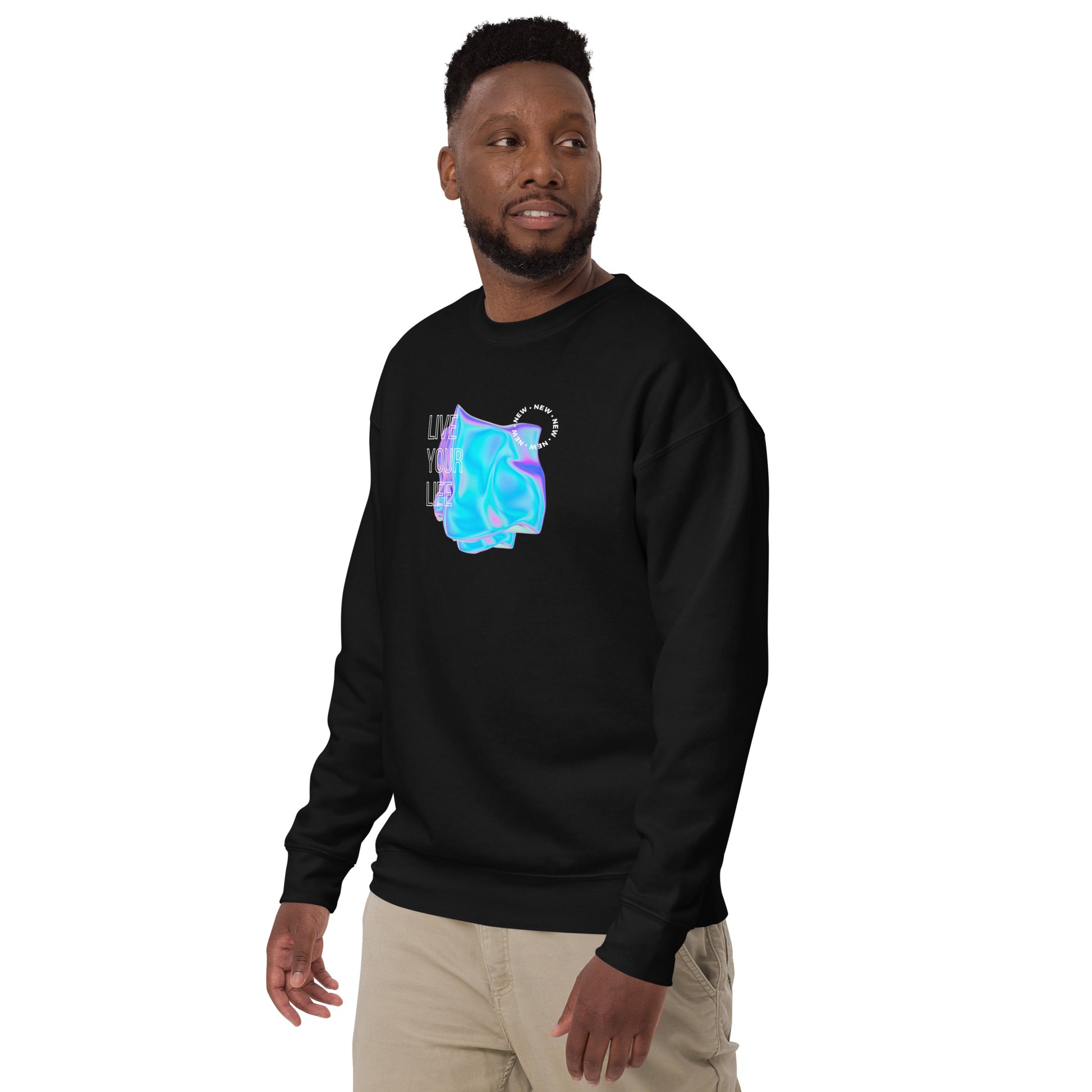 Vivid Existence Live Your Life Sweatshirt - FLAKOUT